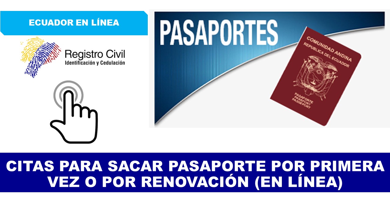 Citas para sacar Pasaporte por Primera vez